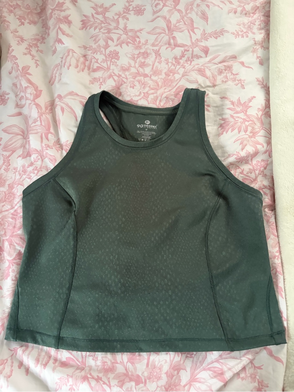 90 Degree By Reflex Forest Green Athletic Tank
